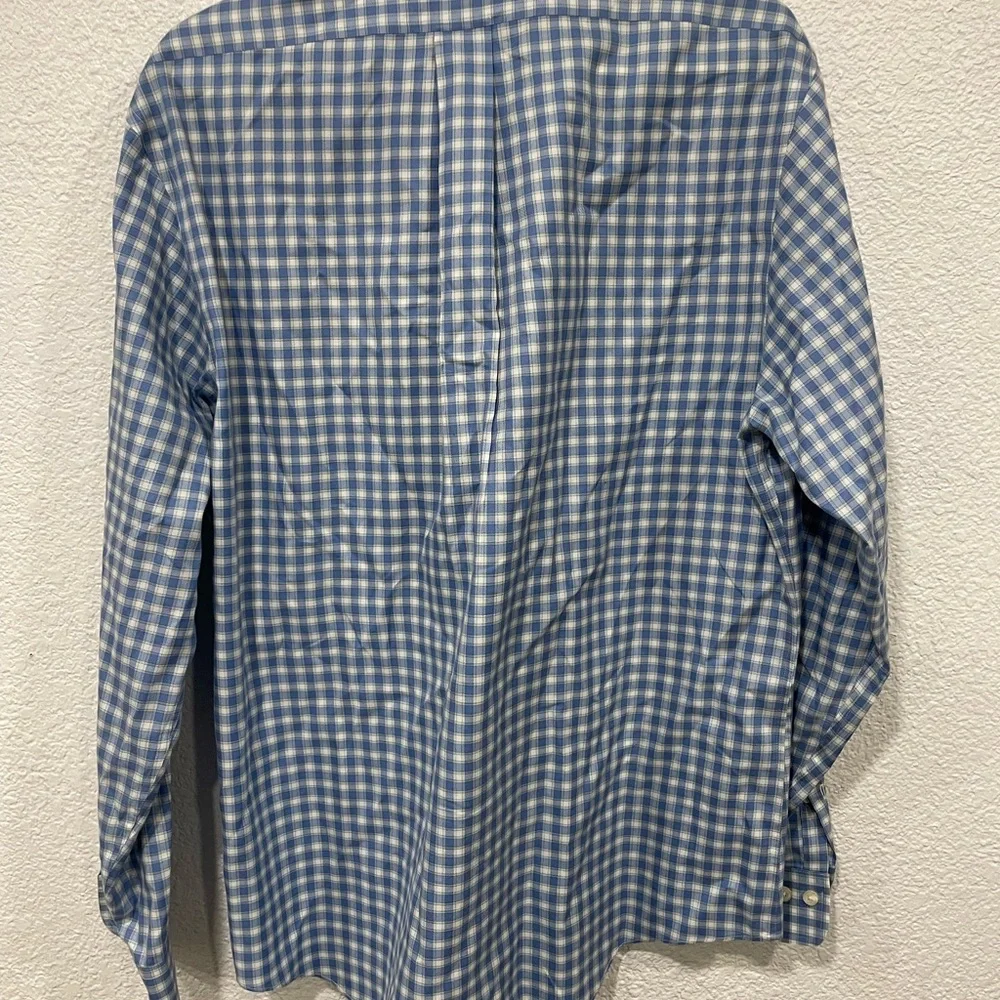 Brooks Brothers The Original Polo Shirt Button Down  Blue Plaid Mens L Cotton - Picture 2 of 4